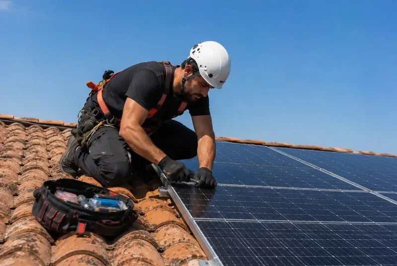 Maintenance et monitoring de panneaux solaires à Proissans