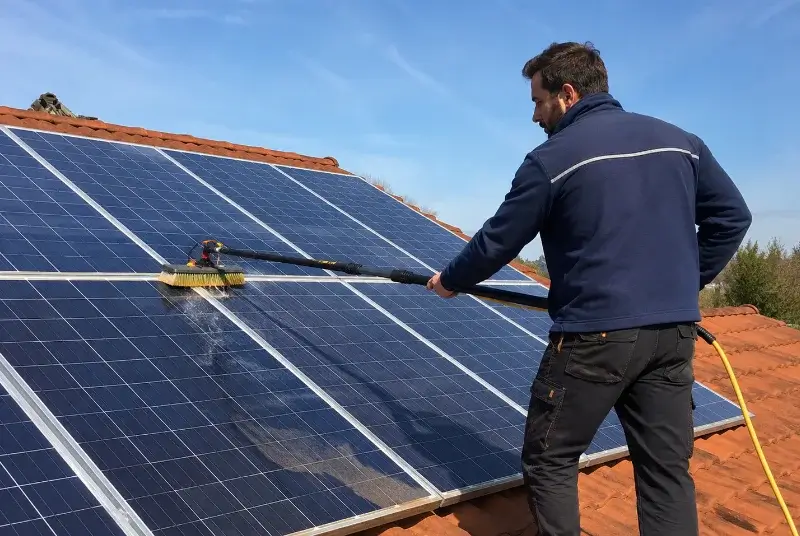 Nettoyage et entretien de panneaux solaires à Proissans